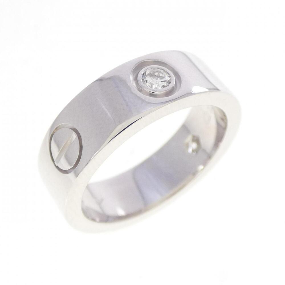 CARTIER Silver Diamond Love Ring